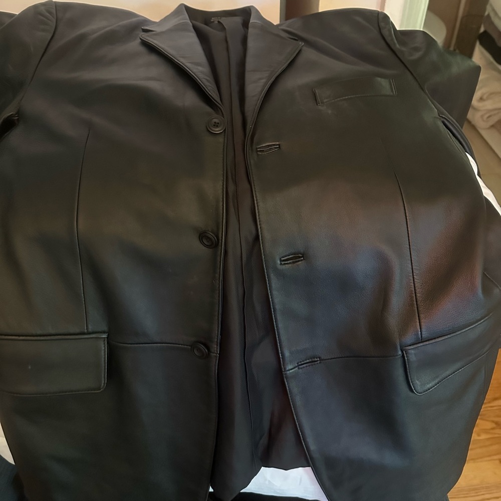 J. Ferra leather jacket L